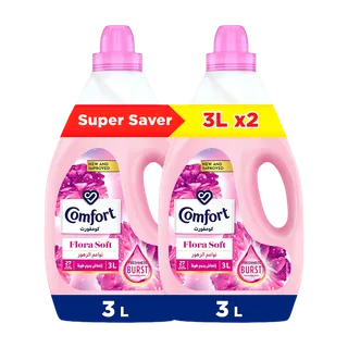 Comfort Flora Soft Fabric Softener, 2x3L
