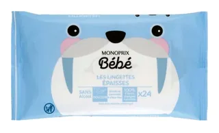 Monoprix Baby Thick Wipes 24Pcs
