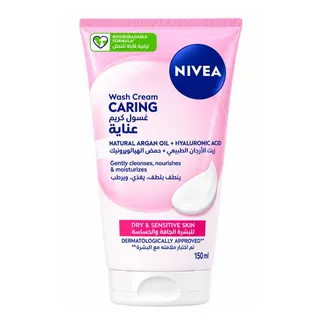 NIVEA Gentle Face Wash with Almond Oil for Dry & Sensitive Skin, 150ml