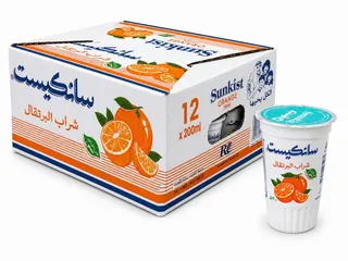 Sunkist Orange Cup Drink, 12x200ml