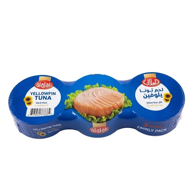 Al Alali Yellowfin Tuna in Sunflower Oil, 3x170g