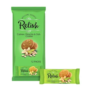 ريليش كاجو وفستق وشوفان بسكويت، 12x42g