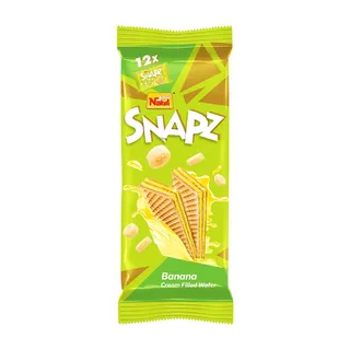 Nabil Snapz Banana Cream Filled Wafer, 12x16g