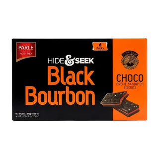 Parle Hide & Seek Black Bourbon Choco Creme Sandwich Biscuits, 600g