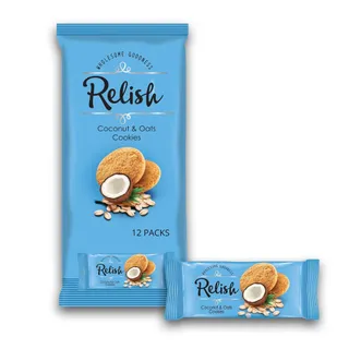 ريليش جوز الهند وشوفان بسكويت 42 g x 12 قطع