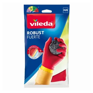Vileda Robust Heavy Duty Rubber Gloves Medium/8