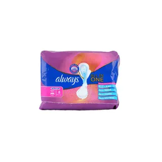Always All In One Ultra Slim Large Pads, 8 Pads