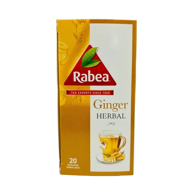 Rabea Ginger Herbal Tea, 20 Bags