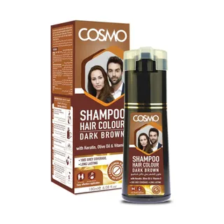 Cosmo Natural Dark Brown Shampoo Hair Colour, 180ml