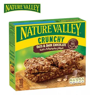 Nature Valley Crunchy Granola Bars with Oats & Dark Chocolate, 5x42g