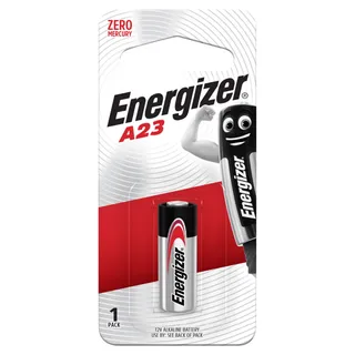 Energizer A23 Zero Mercury 12V Alkaline Battery, 1 Pack