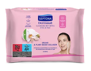Septona Daily Clean Facial Wipes Orchid