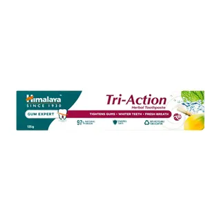 Himalaya Triple Action Herbal Toothpaste with Miswak, Papaya & Spearmint Extracts, 125g
