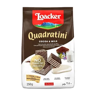 لوكر كوادراتيني كاكاو وحليب ويفر, 250g