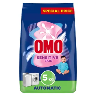 Omo Sensitive Skin Automatic Laundry Detergent Powder, 5kg