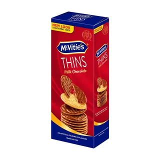 Mcvitie's Digestive Thins Milk Chocolate, 150g