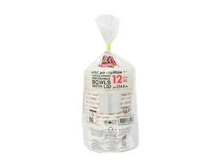 Disposable Bowls With Lid 12 oz 10 pcs