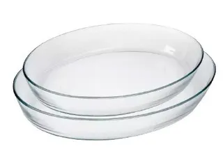 Oval Bakeware 2Pcs Set 1.6L+2.4L