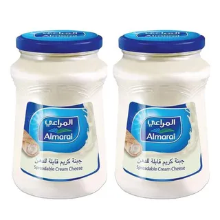 المراعي جبن سبريدابل زجاج 2x500جم