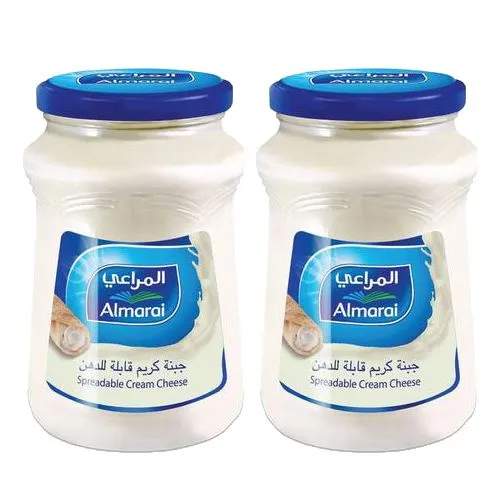 المراعي جبن سبريدابل زجاج 2x500جم