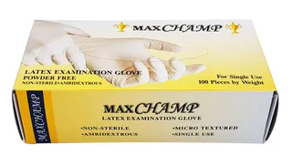 Maxchamp Latex Gloves Pwd Free 100`S (S)