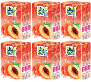 أول نكتار خوخ طبيعي 6x125 مل