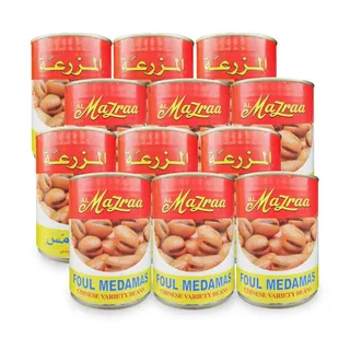AL MAZRAA FOUL MEDAMAS CHINESE BEANS 12X400GM