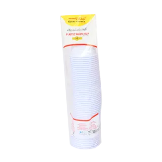 TAMIMI MARKETS PLASTIC CUP WHITE 6 OUNCE, 50 COUNT