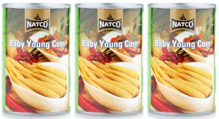 Natco Baby Corn In Brine 425 G X 3 Pcs