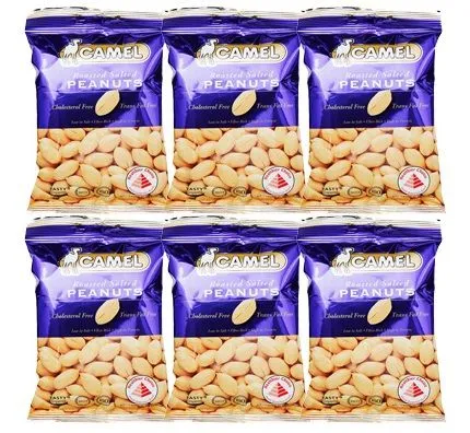 Camel Roasted Salted Peanuts 12x40g