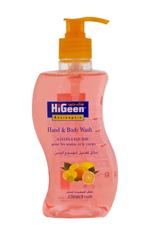 Higeen Citrus Scent Liquid Hand & Body Wash Soap, 500ml