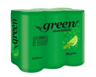 Green Mocktails Mojito Drink, 6x330ml