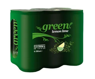 Green Cola Lemon Lime Can 330 ml x 6