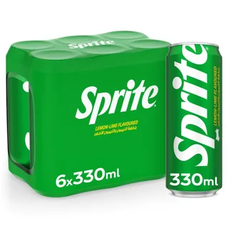 سبرايت ليمون لايم مشروب غازي عادي علبة 6x330ml