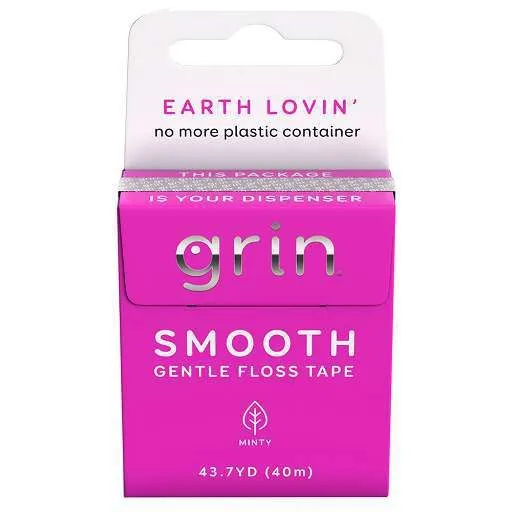 Grin Smooth Mint Flossbox, 40m