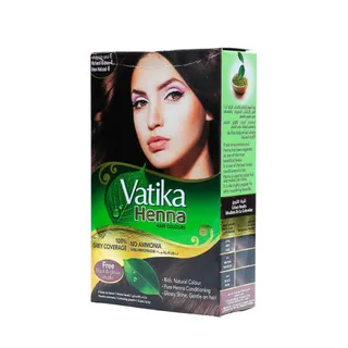 Vatika Henna Hair Colors - 4 Natural Brown, 60g