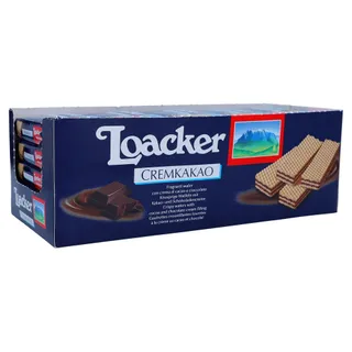 Loacker Cocoa & Chocolate Cream Biscuit 25 pcs x 45 g