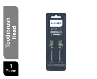 Philips One White Soft Medium Electric Toothbrush Replacement Heads, 2 Pieces