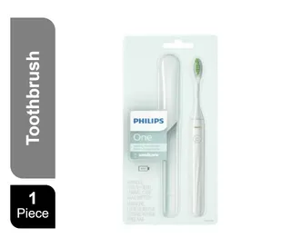 Philips One White Battery Powered Toothbrush with Case & Battery, 1 Pack
