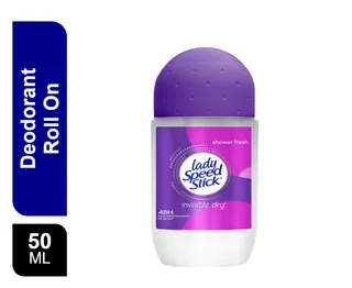 Lady Speed Stick Shower Fresh Invisible Dry Antiperspirant Deodorant Roll On 50ml