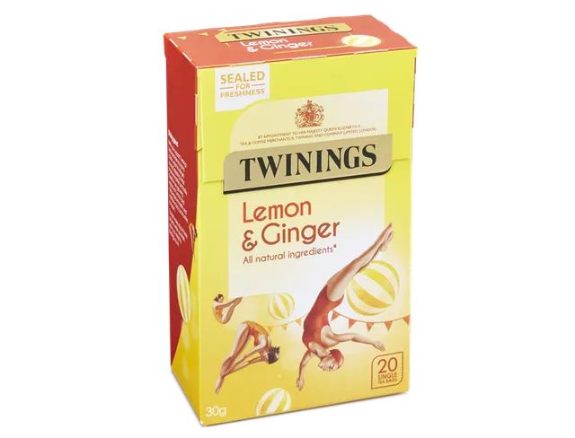 Twinings Lemon & Ginger Tea, 20 Bags / 30g