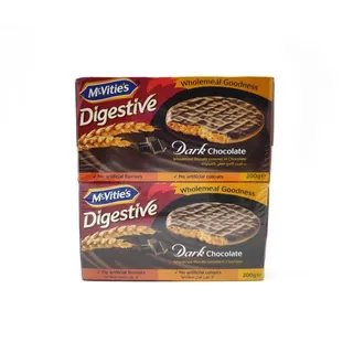 McVitie's Digestive Dark Chocolate Biscuit, 2x200g