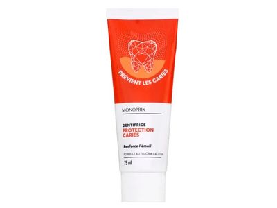 Monoprix Toothpaste with Fluoride & Calcium Protection, 75ml