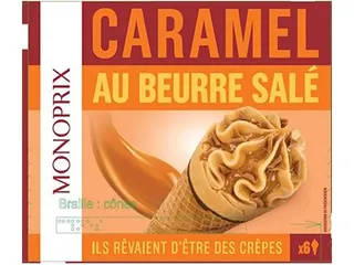 Monoprix Ice Cream Salted Caramel 6S 429G