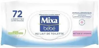 Mixa Bebe Wipes With Mineral Water 72 Sheets