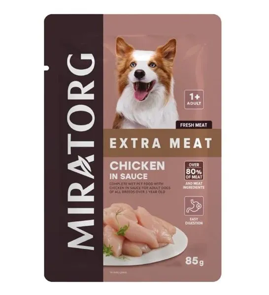 Miratorg Wet Pf Dogs Chicken 80% +1 Year 85G
