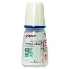 Pigeon Orange & White 120ml Slow Flow Plastic Nursing Bottle, 1 Piece