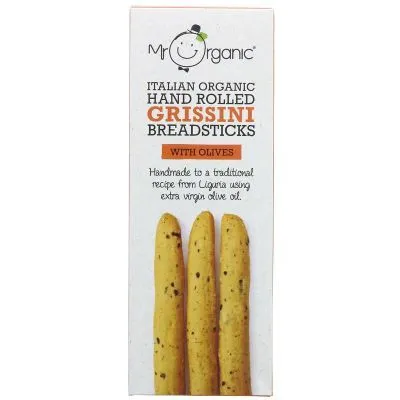 Mr Organic Grissini Brdstk Olives 130 g