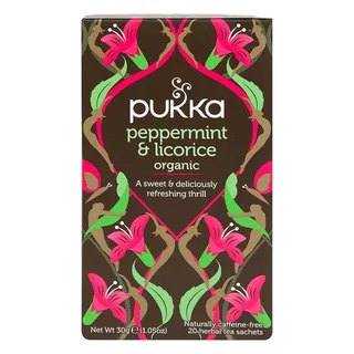 Holland And Barrett Pukka Peppermint And Licorice Tea Tea Bags 20 pcs