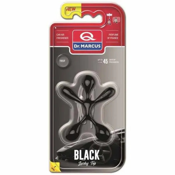 Dr. Marcus Lucky Top Air Freshener Black